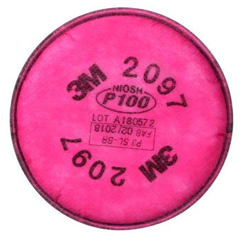 3M? 2097P100高效濾棉，濾除有機蒸氣異味